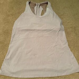 Lululemon Athletica Light Gray Tank Top